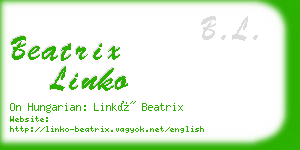 beatrix linko business card